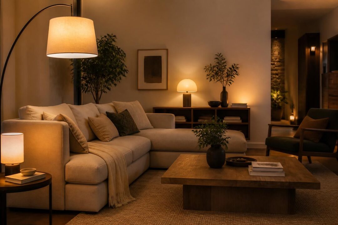 découvrez nos conseils pour choisir la lampe de salon idéale, de l'éclairage du séjour à la lampe de chevet design, pour un intérieur lumineux et chaleureux.